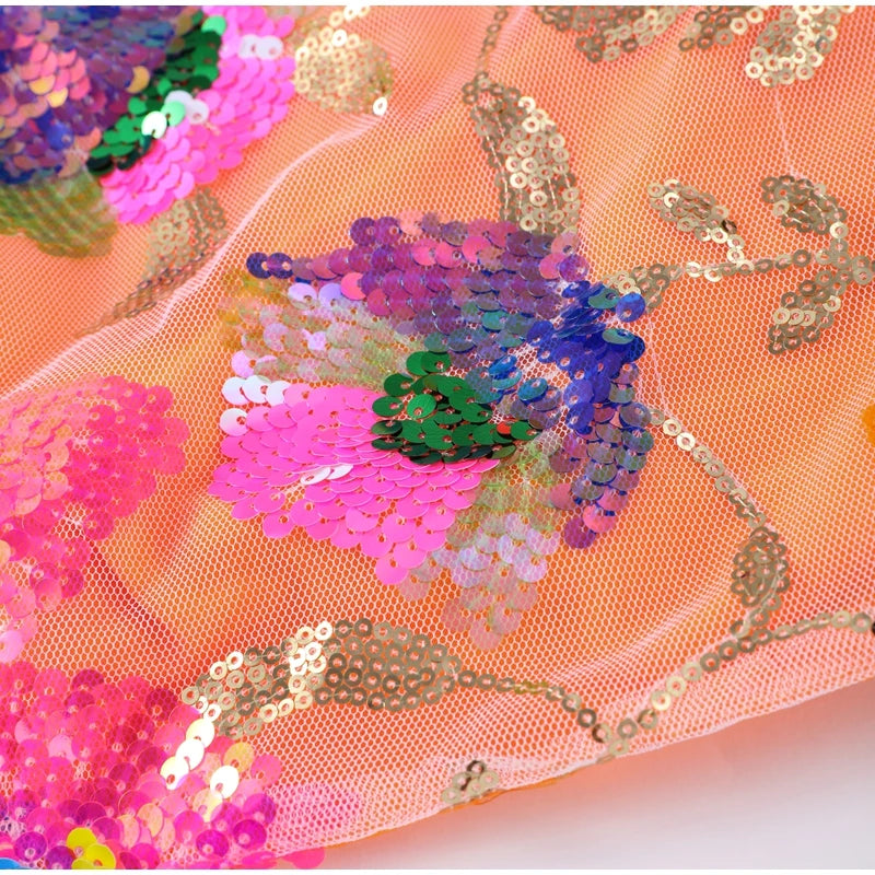 Sexy Sequined Halter Skirt Set Women Sleeveless Lace Up Tops Hip Package A-line Skirts 2025 Summer Lady Chic Party Beach Outfits