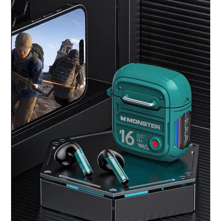 Fone De Ouvido Monster XKT16 TWS Bluetooth 5.3 Sem Fio Estéreo