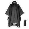 Waterproof Rain Poncho Lightweight Hooded Rain Coat Picnic Mat Blanket Sun Shelter for Outdoor Camping Hiking Cycling Climbing