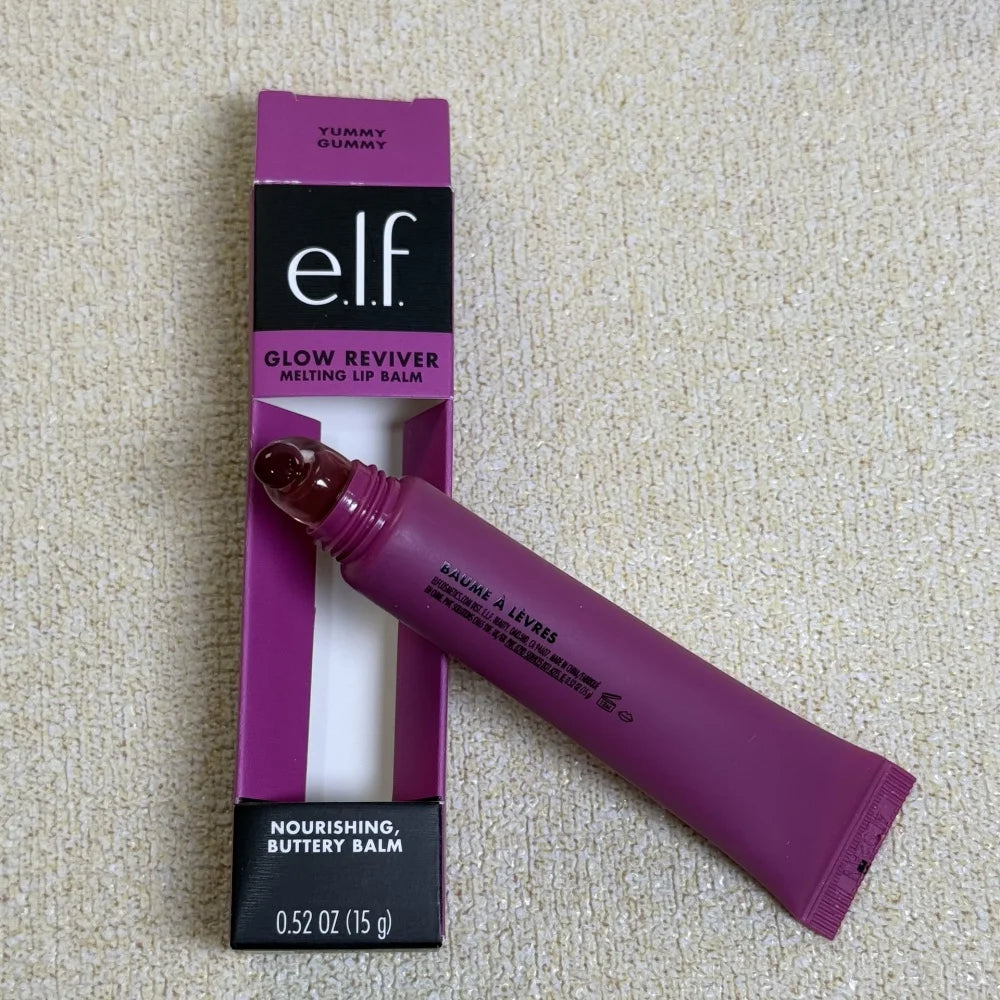 Elf Lip Balm Tinted Lip Gloss Lightweight Hydrating Nourishing Repairing Improve Lip Lines Dryness Create Naturally Plump Lips
