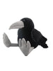 25cm Black Crow Plush Birdie Cuddly Black Raven Plush Toy Realistic Crow Soft Christmas Gift for Kids Bird Lovers Home Decor