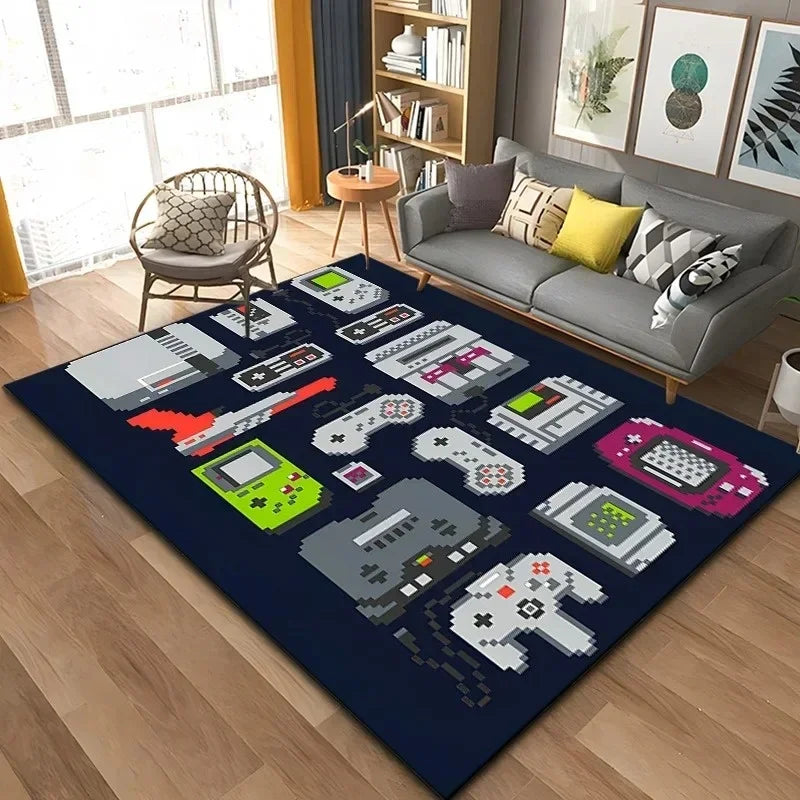 3D Game Controller Carpet Anime Carpet Living Room Decoration Rugs for Bedroom Carpets for Super Sized Gaming Carpet