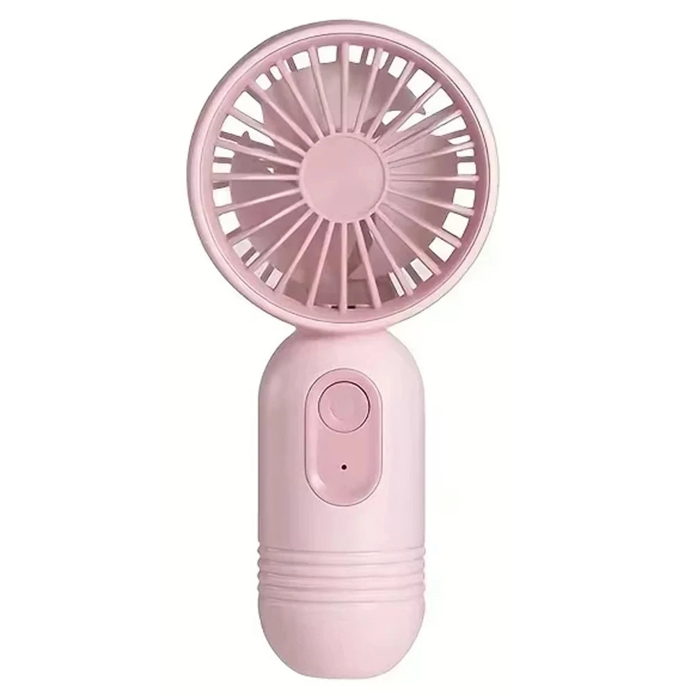 Mini Portable Fan USB Charging 3-Speed Handheld Small Fan Suitable for Office, Student Dormitory, Outdoor Travel and Camping