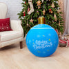 24 Inch PVC Inflatable Christmas Ball Outdoor Christmas Decorations Christmas Decorations Ball Holiday Yard Lawn Porch Decor