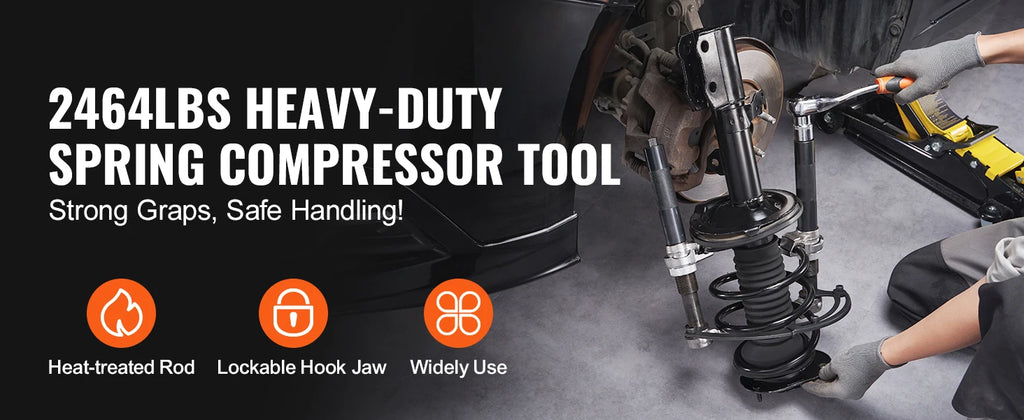 SucceBuy Coil Spring Compressor Tool 2pcs Heavy Duty  Strut Spring Compressor Set 2646 lbs Strut Spring Compressor for Truck ATV