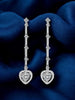 Hot sales Silver earrings jewelry 925 sterling silver charms earrings Long Fringed Love Bag Moissanite is suitable for daily wea
