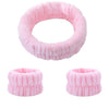 Face Wash Wristband Set Women's Headband Wristbands Absorbent Waterproof Wristbands Makeup Face Wash Hair Bands