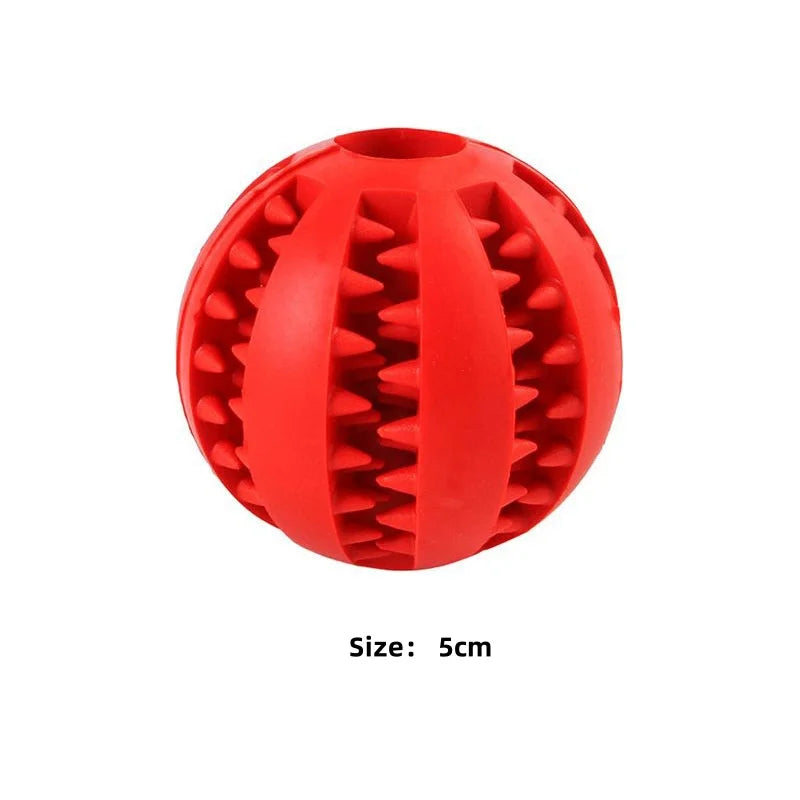Dog Toy Ball Interactive Rubber Balls Puppy Chewing Toys Pet Tooth Cleaning Ball Cats Pets Food Treat Feeder Silicone Balls Toy
