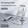 Muzisn Universal Foldable Desk Phone Holder Mount Stand For iPhone 12 13 14 15 16 Phone Holder Tablet Desktop Metal Holder