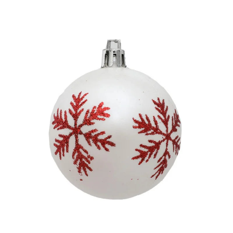 12pcs/box 6cm Christmas Ball Ornaments Xmas Tree Hanging Pendant Christmas Decorations for Home 2024 Navidad Natal New Year Gift
