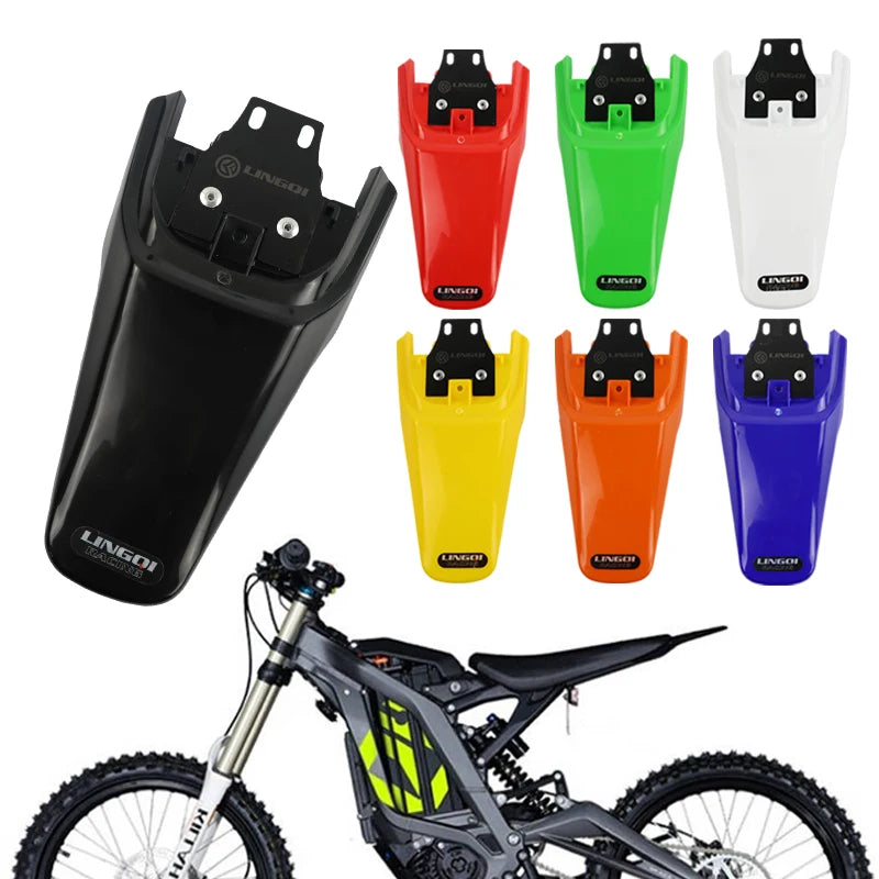 LINGQI RACING  Motorcycle Rear Fender Plastic Tail Mudguard Wheel Splash Guard For Light Bee Modified