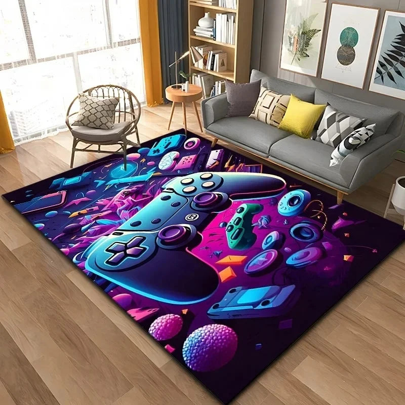 3D Game Controller Carpet Anime Carpet Living Room Decoration Rugs for Bedroom Carpets for Super Sized Gaming Carpet