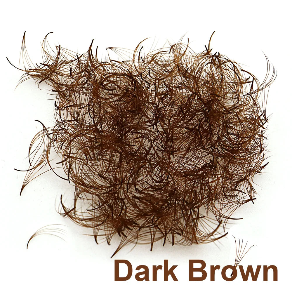 500 Fans Colored Dark Brown Premade Fan Lash Extensions Light Brown Thin Pointy Base Loose Promade Volume Lashes Makeup supplier