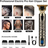 T9 LCD Electric Hairdresser Oil Shaving Head Electric Pusher Carving Electric Pusher Clipper Hair Precision Trimmer for Men Care