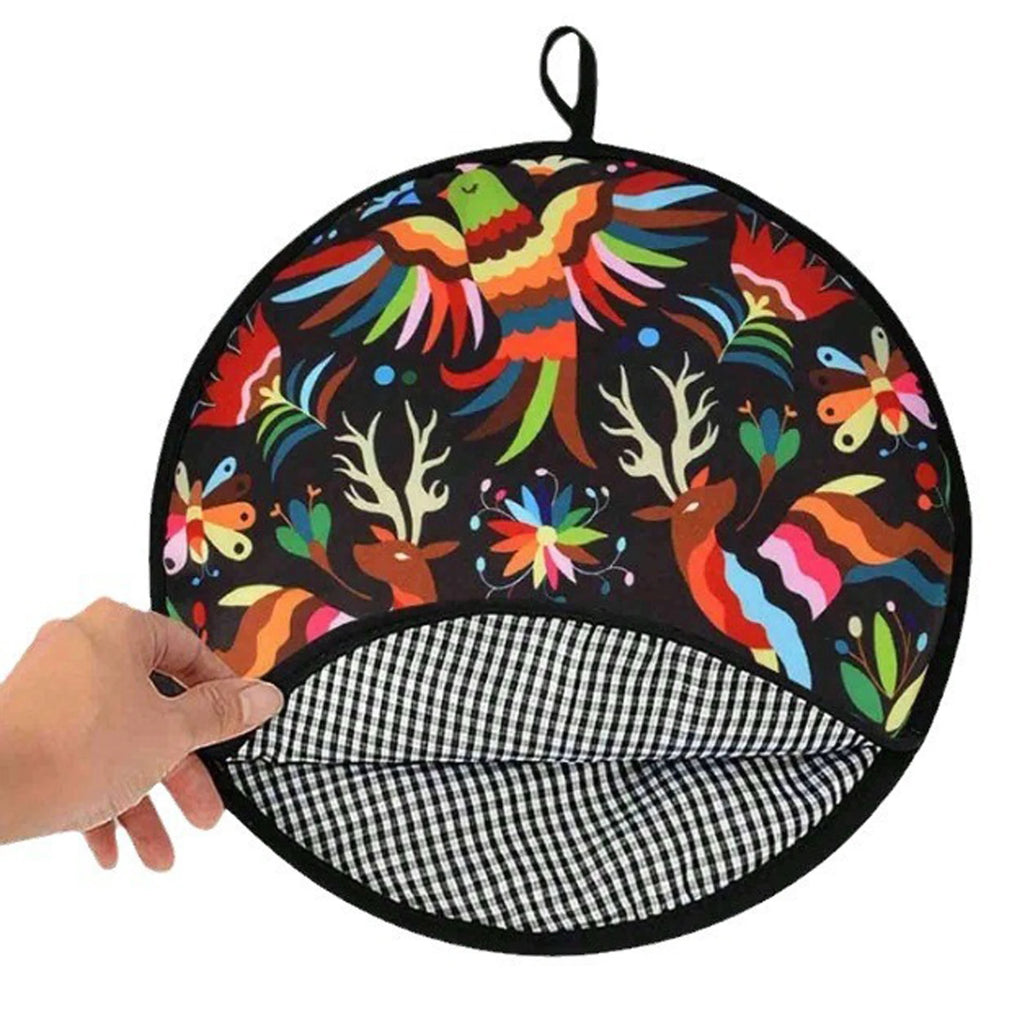New High Quality Tortilla Warmer Pouch Fashion Helpful Fabric Insulation Bag Tortilla Warmer Insulated Fabric Storage Poucha
