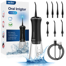 تحميل الصورة إلى عارض المعرض، Sejoy Dental Water Flosser Portable 350ml Oral Irrigator USB Rechargeable 5 Modes Teeth Cleaner Toothbrush Oral Hygiene Clean