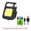 Mini Flashlight Keychain Carry LED Light Work High Power Flashlights Waterproof USB Charge Hard Lamp Outdoor Lighting Highlight