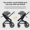Luxury Baby Stroller 3 in1 Portable Travel Baby Carriage Fold Pram High Landscape Aluminum Frame Newborn Infant Stroller