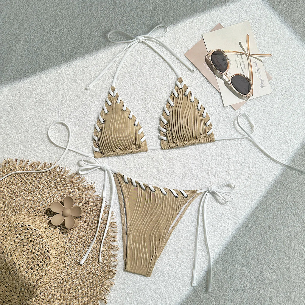 Sexy Bikinis 2025 Women's Swimwear Female Swimsuit for Swimming Wear Bathing Suits Brazilian Bikini Set Beachwear Pool Bather