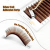 ABONNIE Cocoa Brown Individual Volume Eyelashes Extensions C CC D Brown Colored Natural Classic Mink Lashes Tray