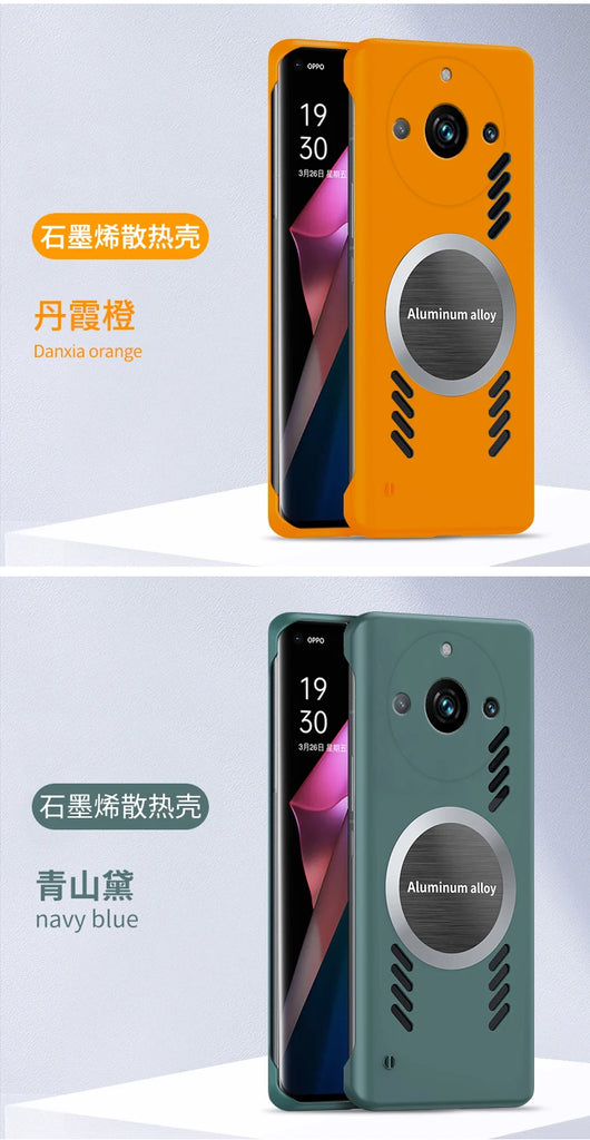 Graphene Cooling Phone Case for OPPO Realme 11 Pro Plus Pro+ Case Ultra Thin Frameless Heat Dissipation Cover Funda Casing Capa