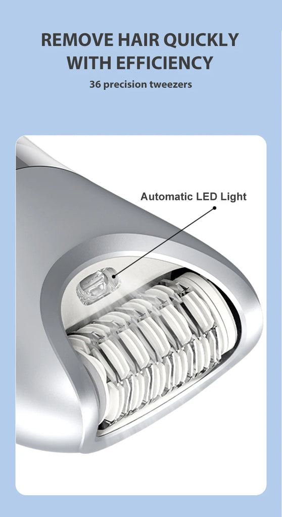 7in1 Electric Razor Bikini Line Trimmer Facial Massager Foot Callus Remover Body Hair Removal for Women Men Waterproof Epilator