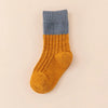 Winter Children Home Sleeping Socks  Indoor Socks Patchwork Color  Socks Mid Tube Socks Striped Socks Floor Socks
