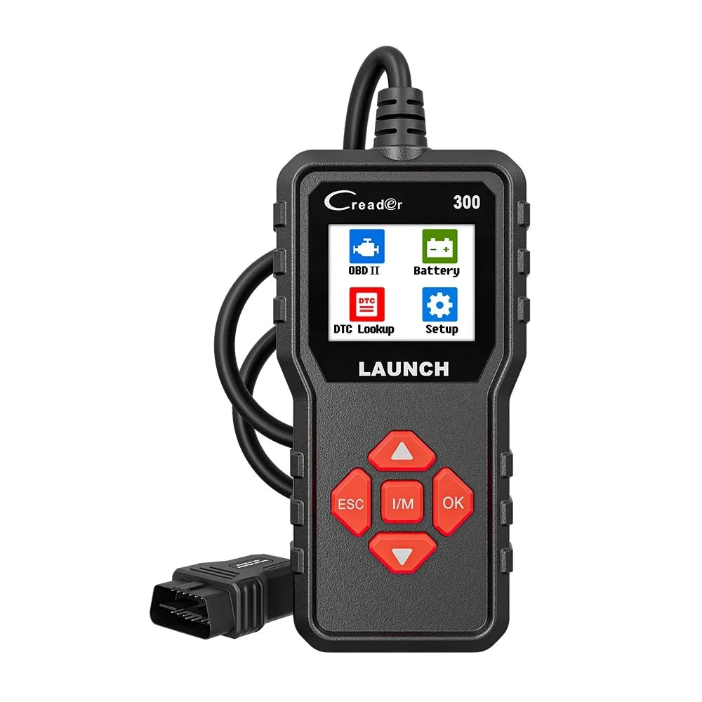LAUNCH X431 CR300 OBD2 SCANNER CAN Auto Code Reader Diagnostic Tools I/M Engine Battery Tester Lifetime Free Update