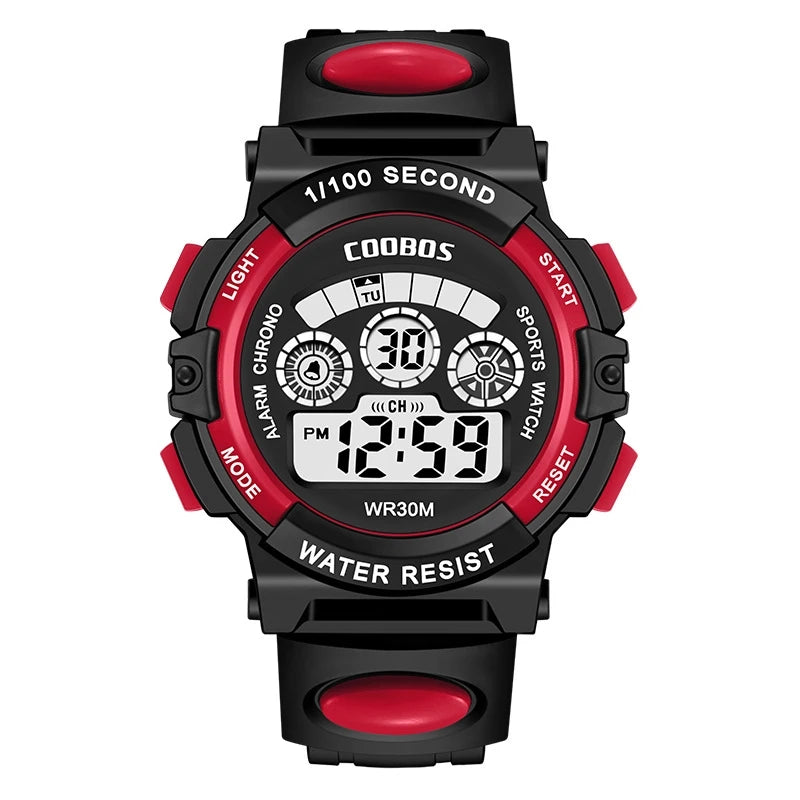 Sports Kids Watches Fashion LED Digital Watches for Children Silicone Strap Waterproof Luminous Girls Boys Clock Gift reloj niNo