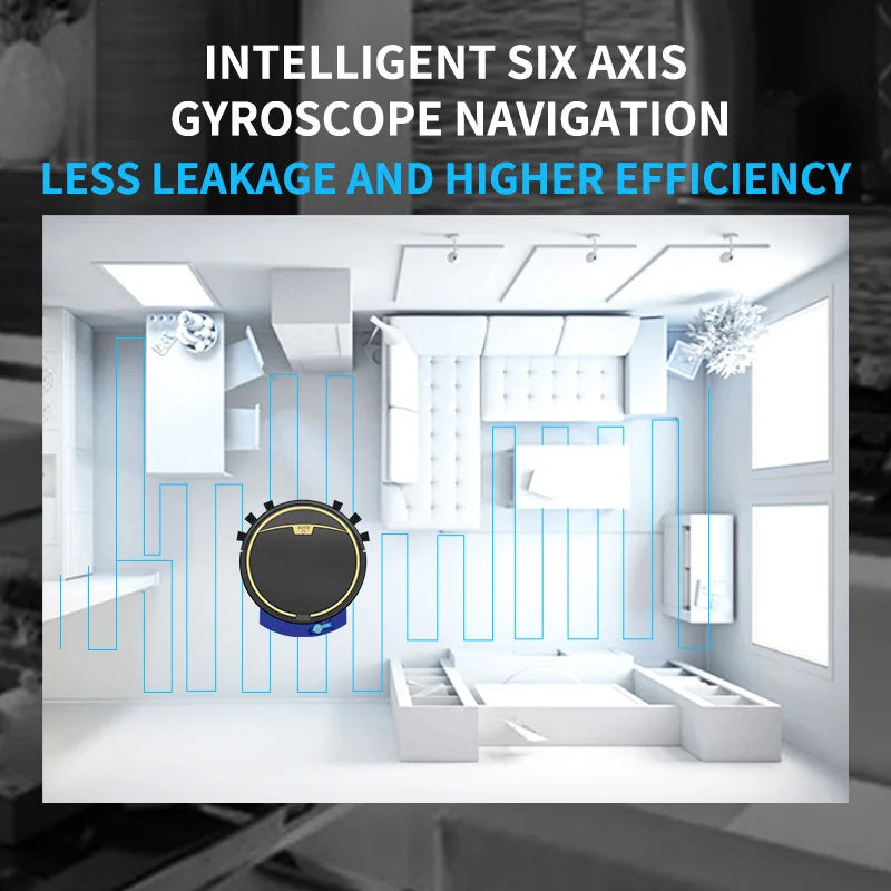 Vacuum Cleaner Robot Smart 2800PA Remote Control Wireless Auto Cleaning Machine Floor Sweeping Wet Dry Vacuum Cleaner  For Home