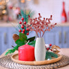 Christmas Decorations Christmas Wool Bell Cuttings Wool Cuttings 35cm Red and White C Bell Can Ring