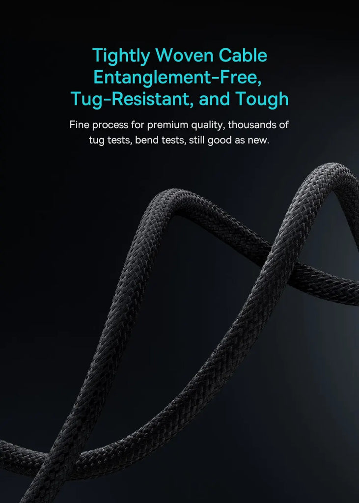 Baseus 100W USB C To Type C Cable For iPhone  16 15 Plus Pro Max PD Fast Charging Charger Cable For Macbook Xiaomi Samsung