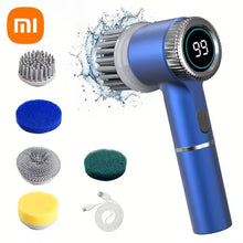 Laai beeld in Galery-kyker, Xiaomi Wireless Electric Cleaning Brush LED Display Kitchen Bathroom Toilet Portable Powerful Clean Brush 5 Brush Heads