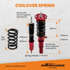 Adjustable Lowering Coilover Suspension Kit For BMW 3 Series E90 E91 320d 325i 323i 325d 330d 335d 318i
