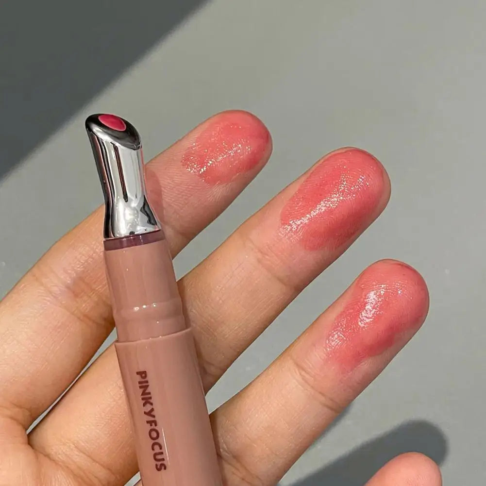 Lip Gloss Vitamin E Lip Serum, Hydrating & Plumping Tinted Lip Gloss, Moisturizing Lip Balm For Glossy Sheer, Smooth Lips