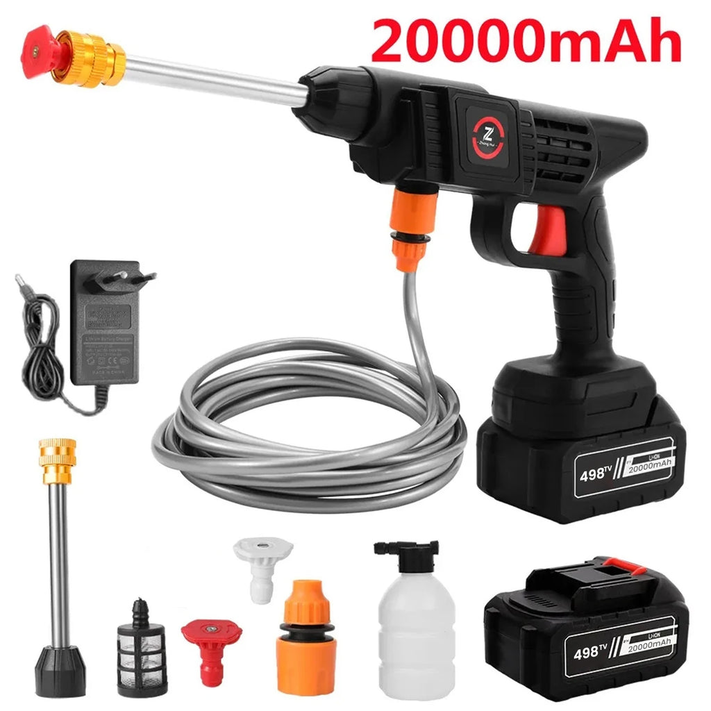 Cordless High Pressure Water Gun for Plant Watering House Cleaning 10000mAh/20000mAh Household Car Washing Spray Machine