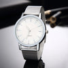 Luxury Women Watches 2025 New Stylish Silver Minimalist Business Ladies Quartz Watch Breathable Leather Steel Clock Reloj Mujer