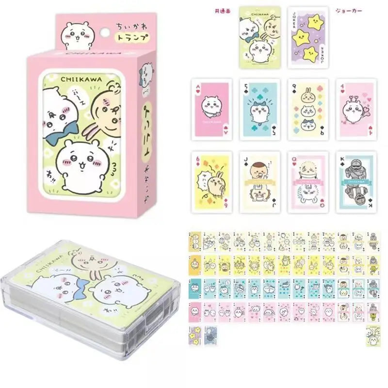 Sanrio Chiikawa Games Playing Card Family Funny Entertainment Board Game Fun Playing Cards Kids Toys Birthday Christmas Gifts