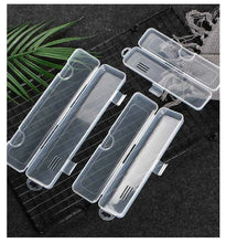 Laai beeld in Galery-kyker, Portable Makeup Brush Organizer Eyebrow Pencil Tableware Chopsticks Transparent With Cover Storage Box Kitchen Accessories