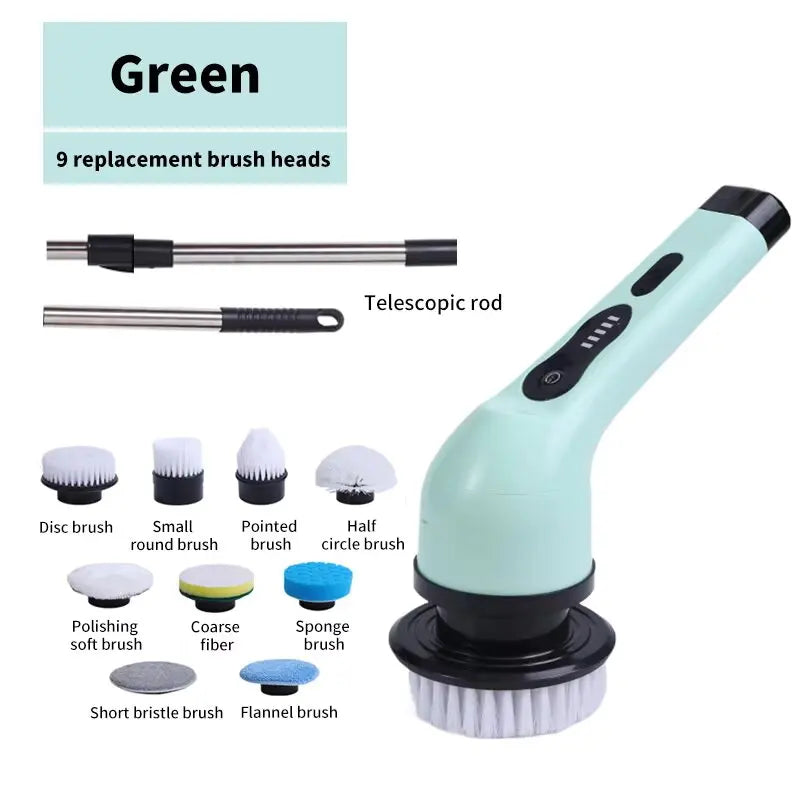 Wireless Electric Cleaning Brush Bathroom Window Kitchen Automotive Multifunctional Household Rotating Cleaning Machine