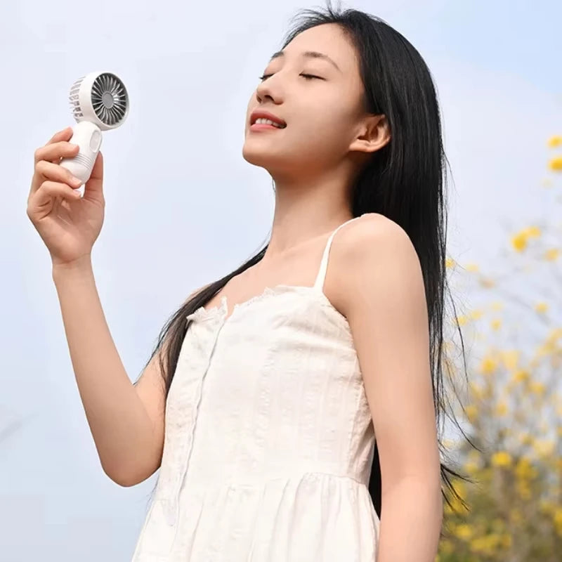 Mini Portable Fan USB Charging 3-Speed Handheld Small Fan Suitable for Office, Student Dormitory, Outdoor Travel and Camping