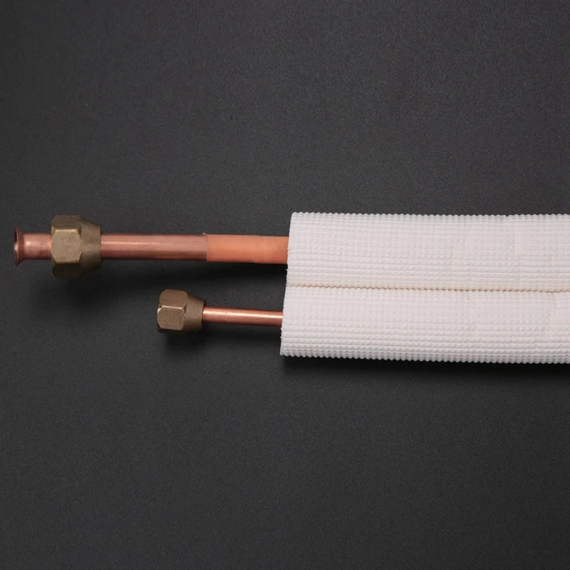 3Meter Air Conditioner Pair Coil Tube 1/4In 3/8In Insulated Aluminum Wire Set Air Conditioner Parts Refrigerant Tube