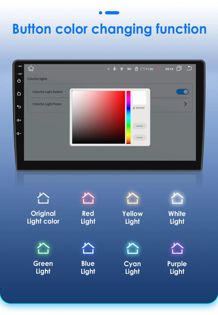 Hizpo Car Radio Android Auto For Renault kangoo 2009-2018 Multimedia Player Carplay GPS Intelligent System NO 2DIN DVD Head Unit