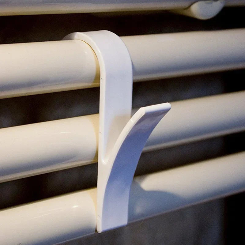 4pcs Hanger for Heated Towel Radiator Rail Bath Hook Holder Clothes Hanger Bathroom Drying Towel Scarf Rack Coat Holders