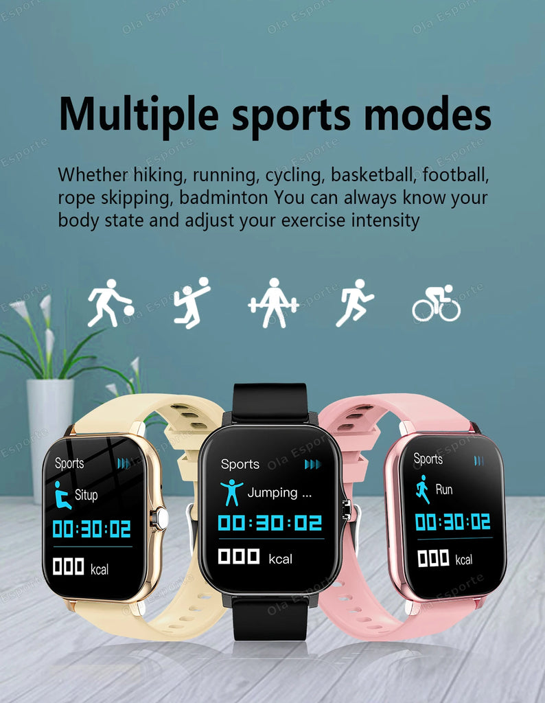 2025 Smart Watch 2.01 Inch HD Display Bluetooth Call Message Preview Sport Modes DIY Dial Weather Forecast Watches For Men Women