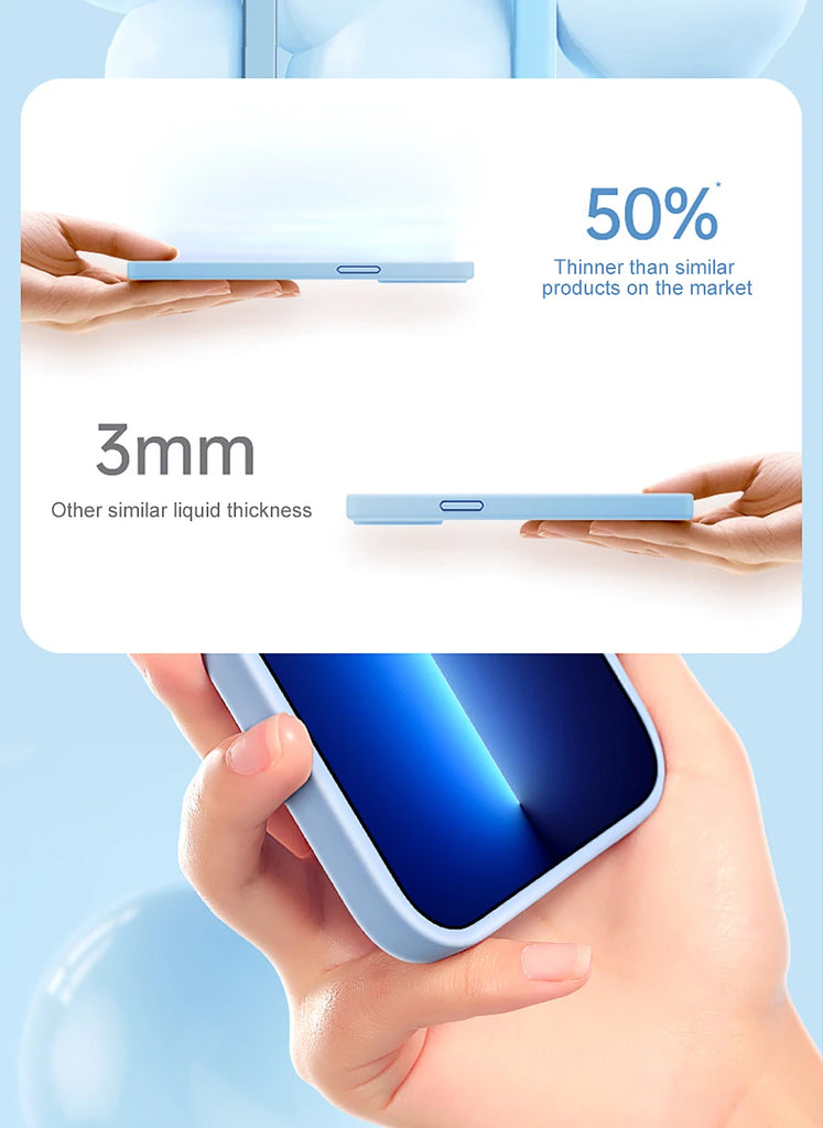 Original Liquid Silicone Phone Case For APPLE iPhone 11 13 12 14 15 Pro Max Cases For iPhone 15 Plus Shockproof Protective Cover