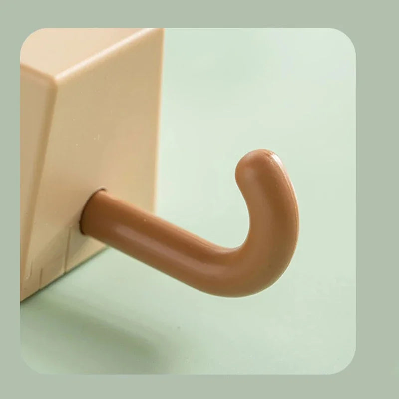 Cartoon Cat Hooks Stickers Bedroom Door Hooks Key Hooks Umbrella Towel Hat Coat Rack Wall Animal Decorative Hooks