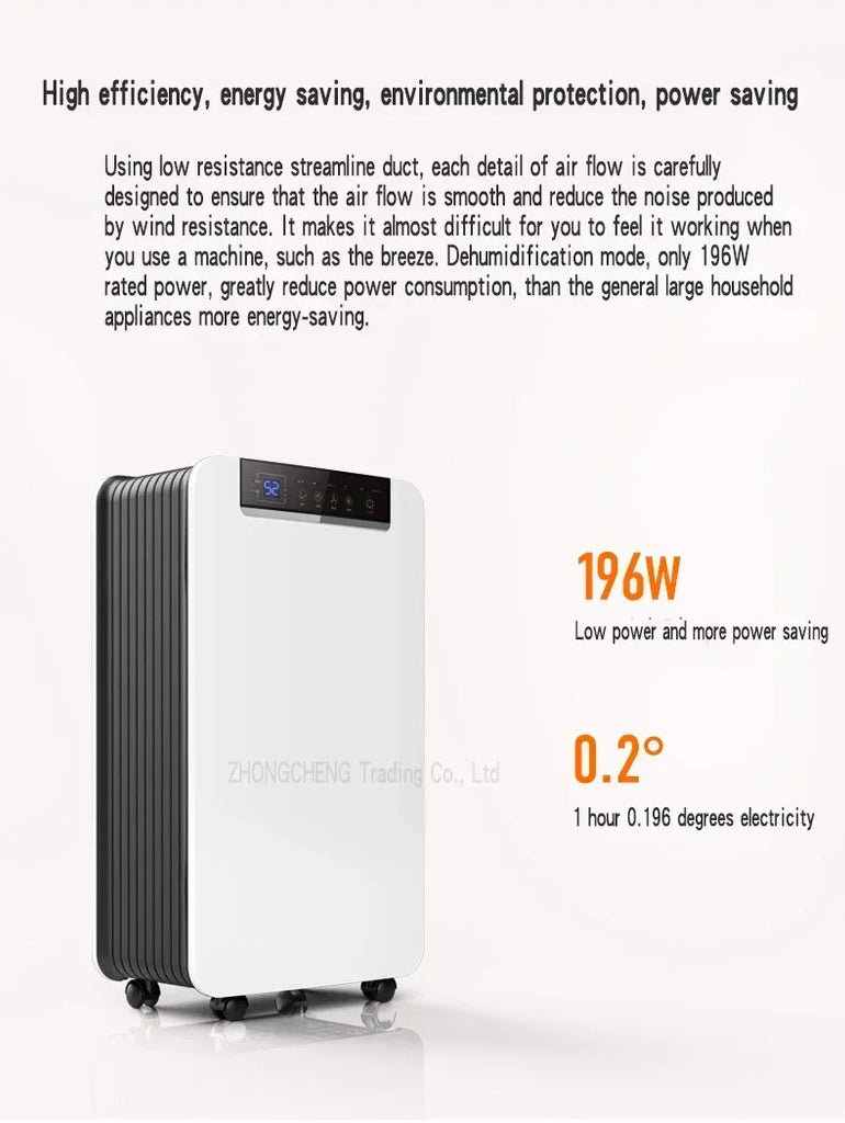 Air Dehumidifier DK01-T Dehumidifier Household Bedroom Dehumidification Industrial Basement High Power Dehumidifier Small Dryer