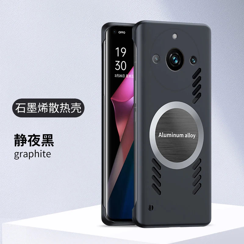 Graphene Cooling Phone Case for OPPO Realme 11 Pro Plus Pro+ Case Ultra Thin Frameless Heat Dissipation Cover Funda Casing Capa