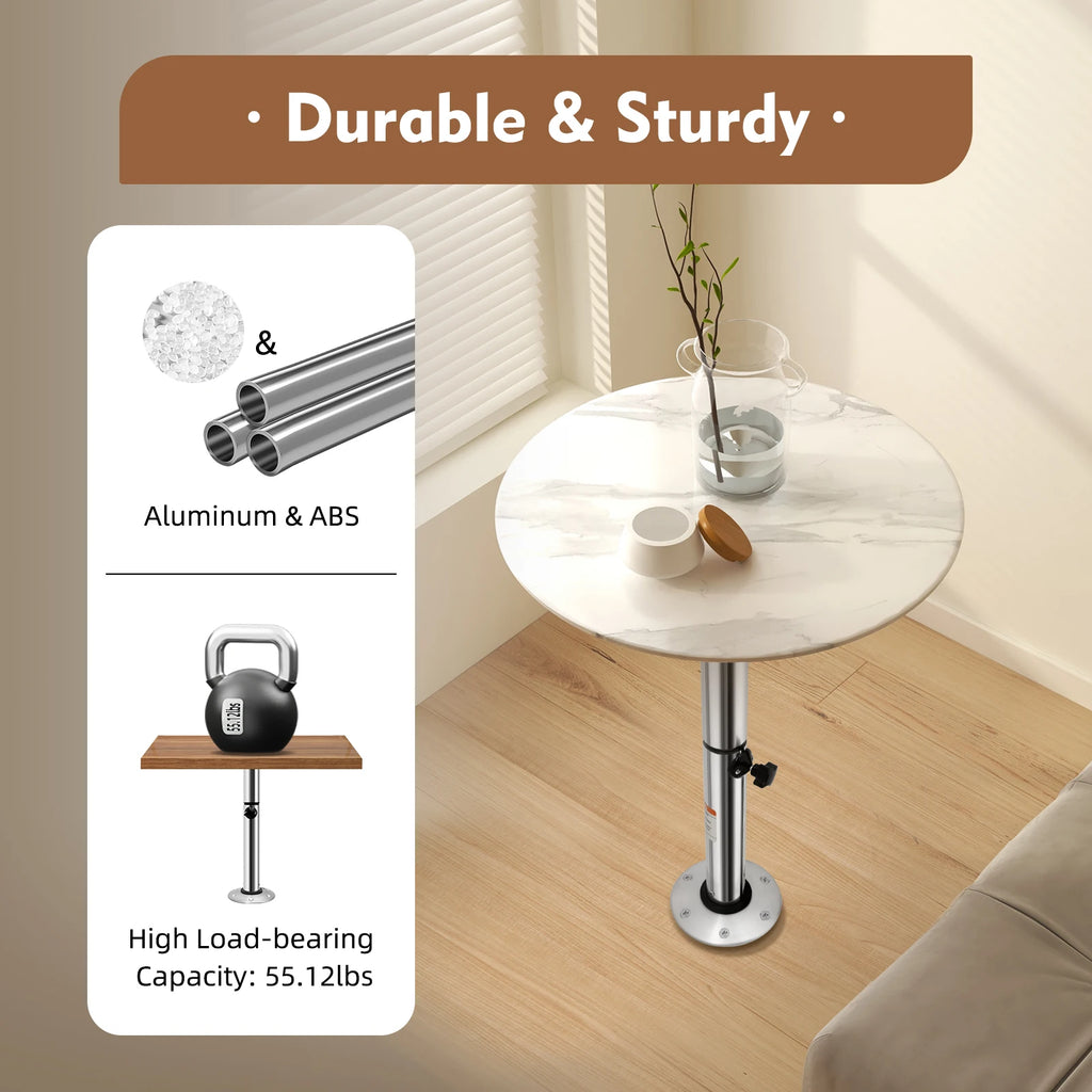Adjustable Table Leg Rv Table Base Stand Motorhome Aluminum Table Stand 56-72cm For Workrooms, Kitchens Or Cabs, Etc